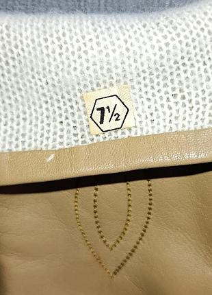Шкіряні, подовжені рукавички 7
