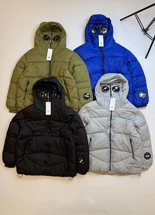 Пуховик c.p. company x palace puffer jacket