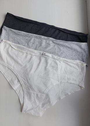 Набір 3 шт бавовняні трусики сліпи h&m розмір xl