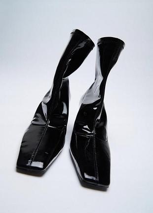 Лаковані ботильйони zara 2