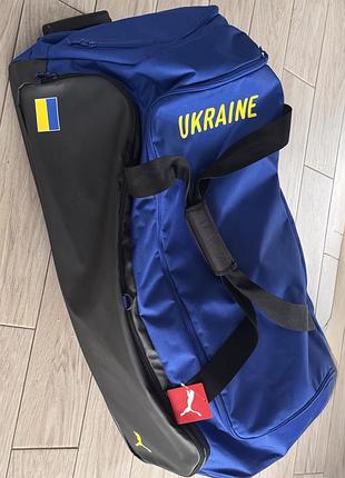 Валіза puma на колесах синя