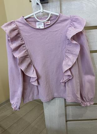 Реглан для дівчинки zara бузковий