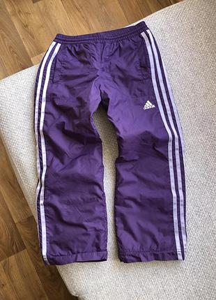 Дитячі лижні штани adidas фіолетові