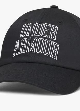 Бейсболка under armour чорна з написом