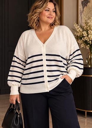 Трикотажний кардиган французького бренду inextenso 3xl/4xl