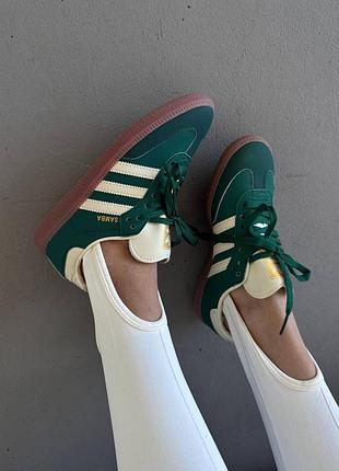 Кросівки жіночі adidas samba | « collegiate green » premium
