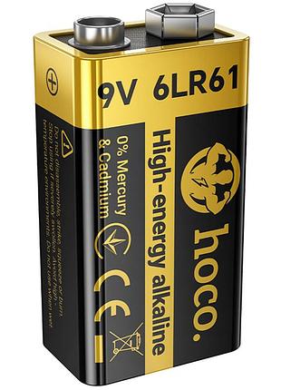 Батарейки hoco ja9 9v (6lr61) alkaline 1 pcs black
