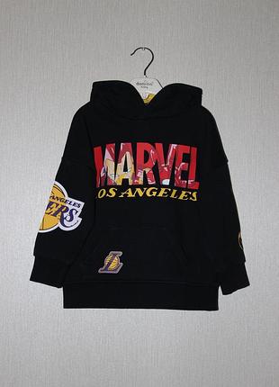 Marvel nba худи на флисе для мальчика 3-4 года, 104см