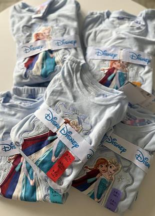 Флісова піжама тепла для дівчинки анна ельза фрозен прімарк elsa anna frozen primark