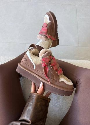 ❄️ женские угги ugg lowmel sneakers rocky oak premium