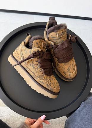 ❄️ женские угги ugg lowmel sneakers | leopard premium