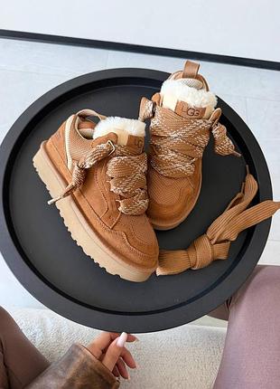 ❄️ женские угги ugg lowmel sneakers | chestnut premium