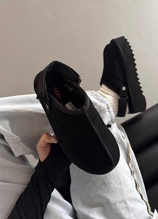 ❄️ женские угги ugg lanah clog platform black premium 4