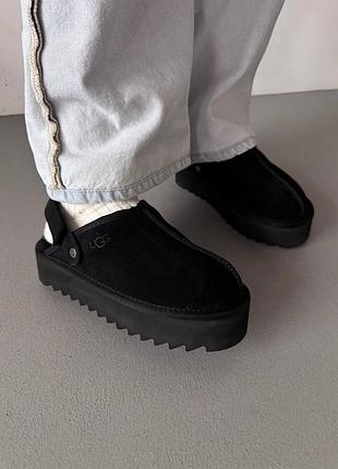 ❄️ женские угги ugg lanah clog platform black premium 7
