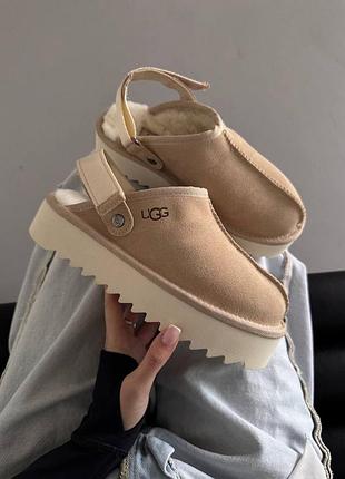 ❄️ женские угги ugg lanah clog platform sand premium 4