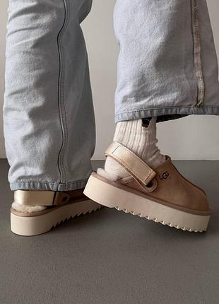❄️ женские угги ugg lanah clog platform sand premium 5