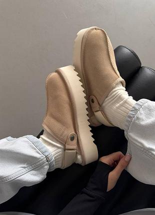 ❄️ женские угги ugg lanah clog platform sand premium 6