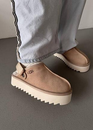 ❄️ женские угги ugg lanah clog platform sand premium