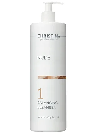 Балансирующий очищающий гель для тела (шаг 1) christina nude balancing cleanser 500 мл