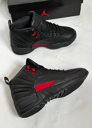Мужские кроссовки jordan 12 bloodline джордан ретро блек 45