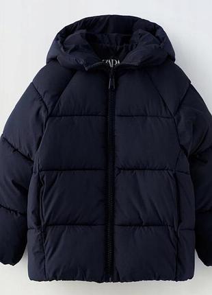 Куртка для підлітків zara зимова синя