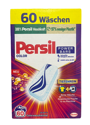 Таблетки для прання persil power bars color для кольорових речей 60 шт.
