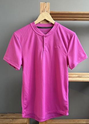 Жіноче поло nike dri-fit розмір s спортивне рожеве футболка