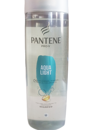 Шампунь для волосся pantene pro-v аква лайт для тонкого та схильного до жирності волосся, 400 мл