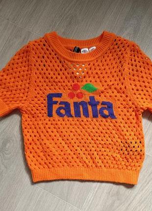 Ажурный джемпер сетка топ fanta