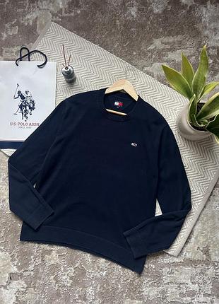 Чоловічий светр tommy hilfiger темно-синій
