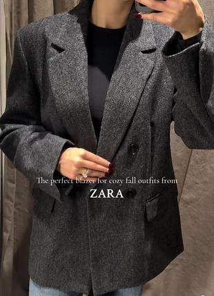 Жакет жіночий zara сірий