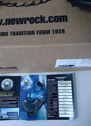 Черевики new rock чорні 4