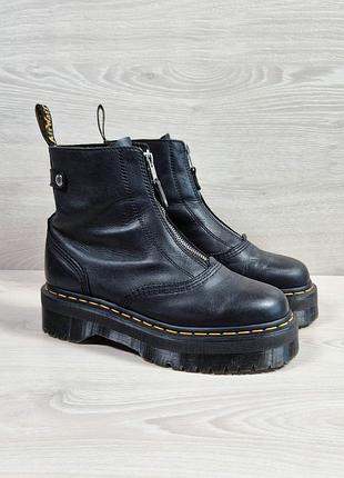 Шкіряні жіночі черевики на платформі dr. martens jetta оригінал, розмір 41