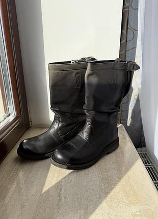 Черевики dirk bikkembergs чорні шкіряні 24 см устілка