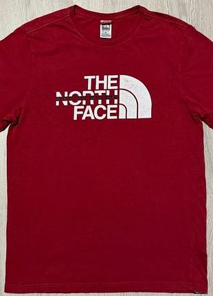Футболка чоловіча the north face червона з логотипом