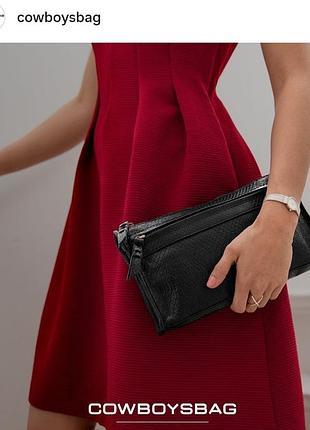 Cowboysbag черная кожаная сумка.
