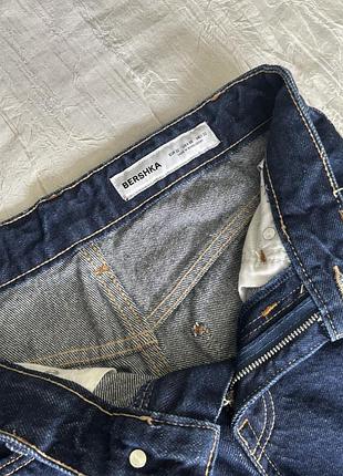 Темносині джинси boyfriend bershka 32 розмір 3