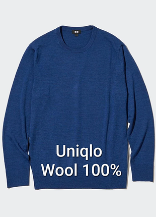 Джемпер uniqlo, вовна 100%, стан ідеальний, size m , плечі 41 підпахви 50 рукав 68 довжина 66 добре тягнеться