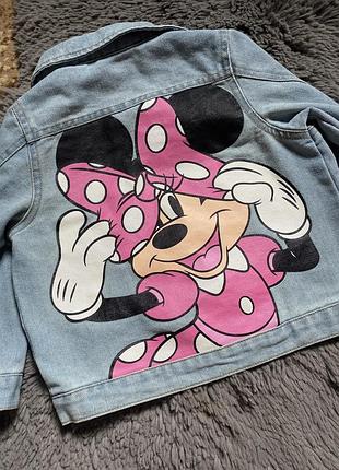 Джинсовий піджак disney для дівчинки, розмір 92-98