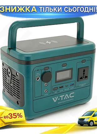 Ku портативный источник питания universal fit v-tac 500w литиевый аккумулятор для туристов и дачников uni2l_k