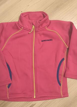 Дитяча флісова кофта / кофта didriksons 1913 bawal kids jkt (рожева, яскрава)  92-98 2-3 роки