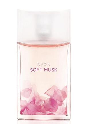 Туалетна вода soft musk софт маск для неї, avon, 50 мл