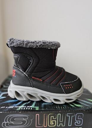 Зимние сапожки skechers для мальчика 23 размер