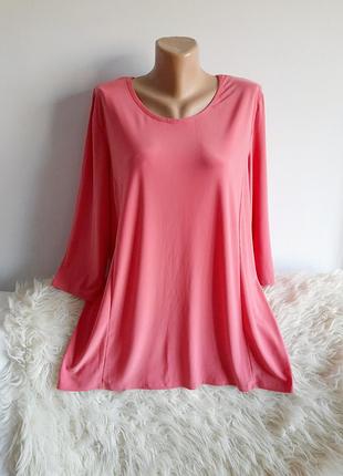 Эластичная коралловая блуза, р.14-18/xl/42 3