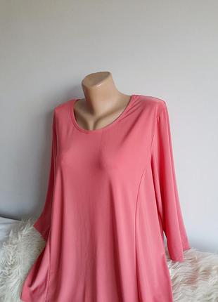 Эластичная коралловая блуза, р.14-18/xl/42 4