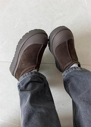 ❄️ женские угги ugg tasman weather hybrid | chocolate brown premium