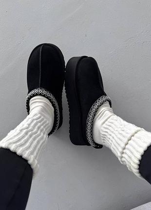 ❄️ жіночі уггі tazz platform black premium 6