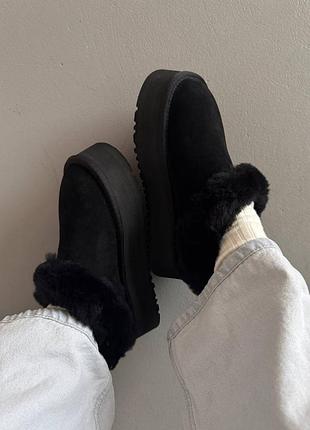 ❄️ женские угги ugg tazelle platform black premium 3