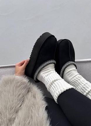 ❄️ жіночі уггі tazz platform black premium 7