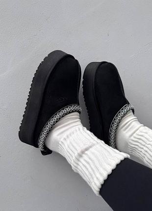 ❄️ женские угги tazz platform black premium
